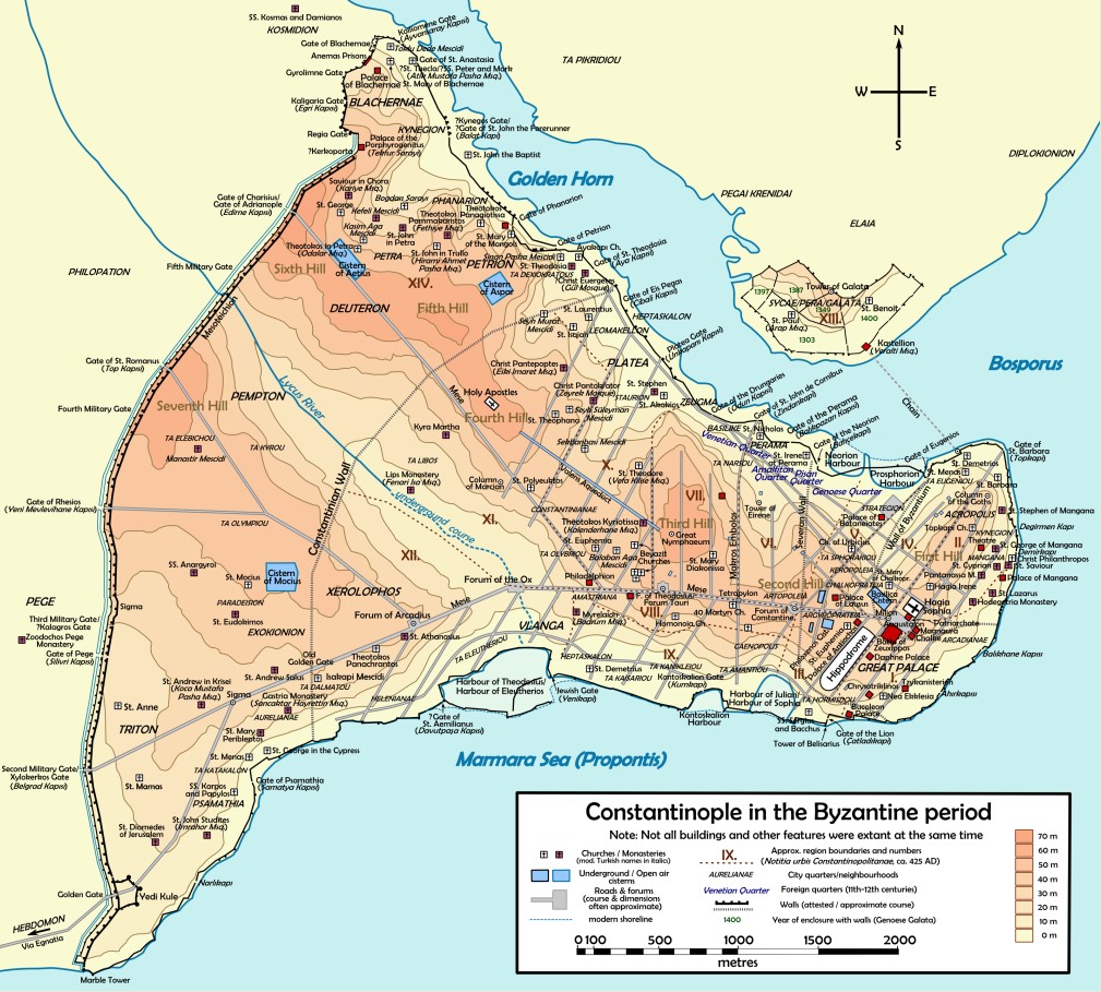 map of constantinople 1